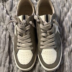 ShuShop Gray and White Women's Sneakers